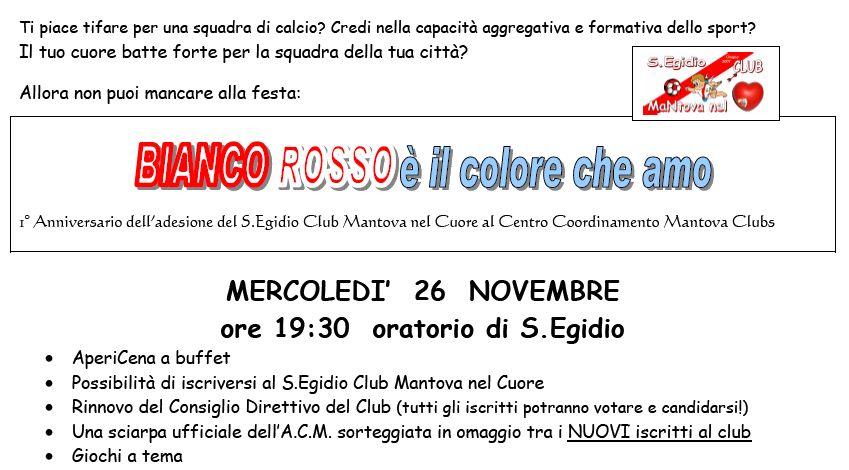 Venite tutti alla GRANDE FESTA BIANCOROSSA !!