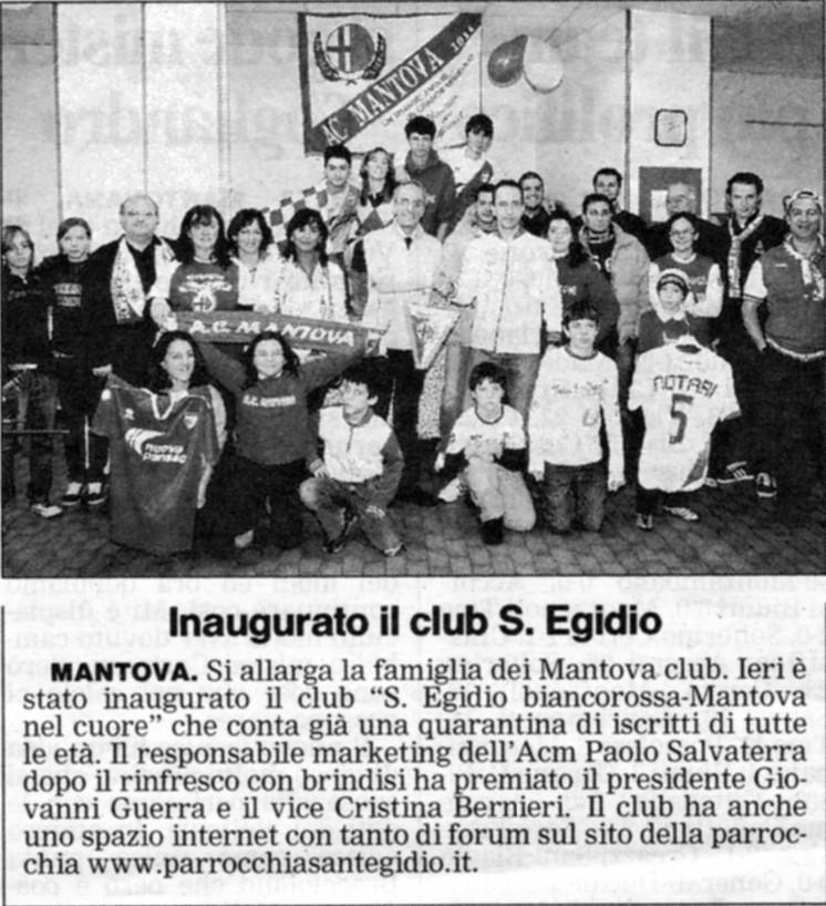 La presentazione del nostro Club sulla Gazzetta di Mantova