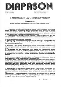 La prima pagina del nostro Diapason